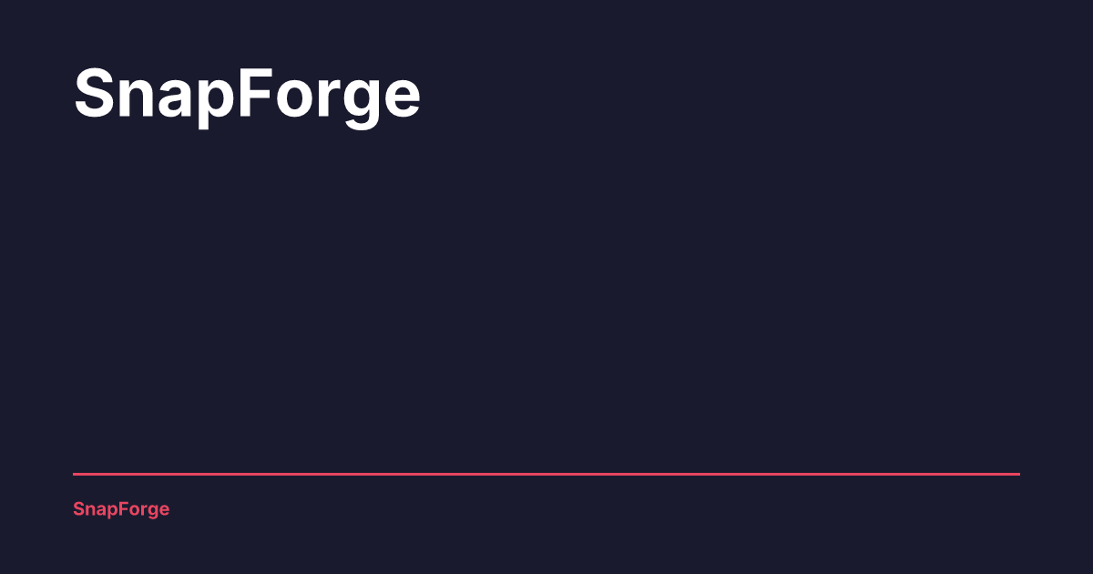 SnapForge preview card